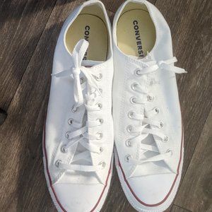 Converse All Stars White low top sz 15